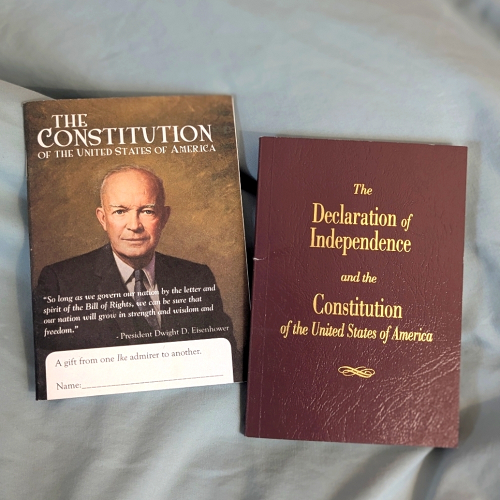 Pocket US Declaration of Independence/Constitution & Pocket Eisenhower Constitut